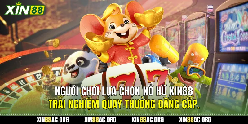 Người chơi lựa chọn Nổ hũ Xin88 trải nghiệm quay thưởng đẳng cấp.